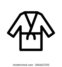 bathrobe icon or logo isolated sign symbol vector illustration - high quality black style vector icons
