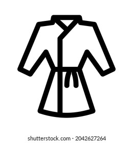 bathrobe icon or logo isolated sign symbol vector illustration - high quality black style vector icons
