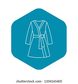 Bathrobe icon. Outline illustration of bathrobe vector icon for web design