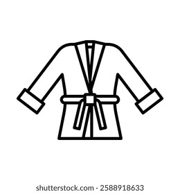 bathrobe icon Outline vector symbol sign