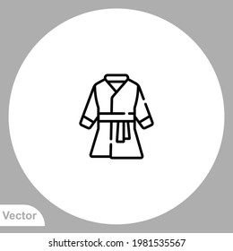 Bathrobe icon sign vector,Symbol, logo illustration for web and mobile