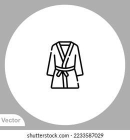 Bathrobe icon sign vector,Symbol, logo illustration for web and mobile