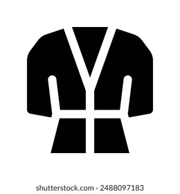 bathrobe icon. vector glyph icon for your website, mobile, presentation, and logo design.