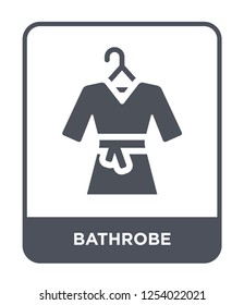bathrobe icon vector on white background, bathrobe trendy filled icons from Hotel and restaurant collection, bathrobe simple element illustration