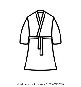 Bathrobe icon. for web and mobile design. Kimono silk robe icon.