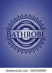 Bathrobe with jean texture. Vector Illustration. Detailed.