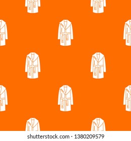 Bathrobe pattern vector orange for any web design best
