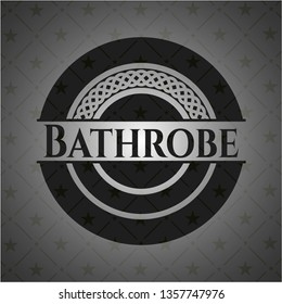 Bathrobe retro style black emblem