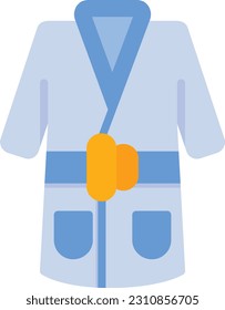 Bathrobe Vector Icon Flat Style