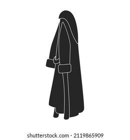 Bathrobe vector icon.Black vector icon isolated on white background bathrobe.