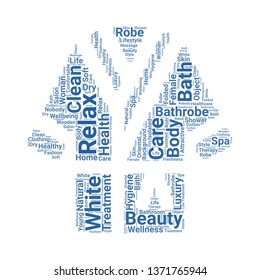 bathrobe word cloud. tag cloud about bathrobe
