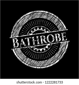 Bathrobe written with chalkboard texture