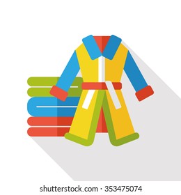 Bathrobes clothes flat icon