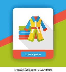 Bathrobes clothes flat icon