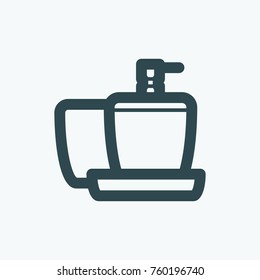 Bathroom accessories vector icon