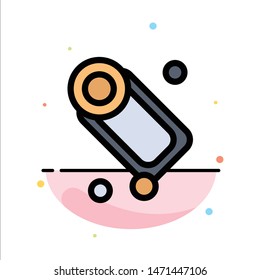 Bathroom, Bath, Cleaning, Soap Abstract Flat Color Icon Template