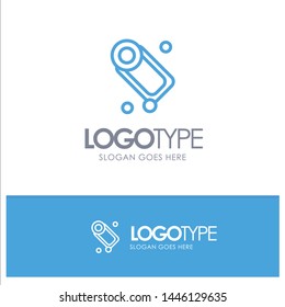 Bathroom, Bath, Cleaning, Soap Blue outLine Logo with place for tagline