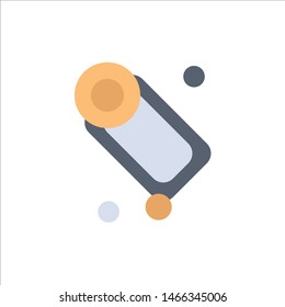 Bathroom, Bath, Cleaning, Soap  Flat Color Icon. Vector icon banner Template. Vector Icon Template background