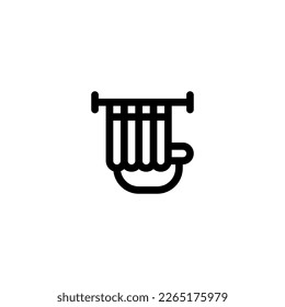 Bathroom bath and cover Icon, Logo, and illustration Vector