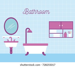 bathroom bath shower sink and mirror cabinet
