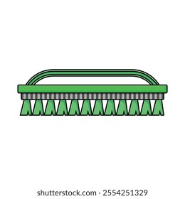 Bathroom Brush Illustration in Flat Cartoon Style Suitable for Icon, Design Element, T-Shirt, Sticker, Banner, Poster