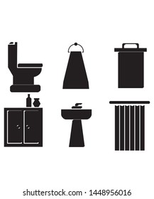  
Bathroom Cabinet Icon vector symbol icon