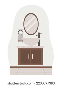 bathroom cabinet and mirror flat interiors