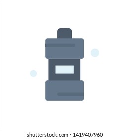 Bathroom, Cleaner, Cleaning, Detergent  Flat Color Icon. Vector icon banner Template