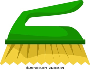 Bathroom cleaning brush, illustration, vector on a white background.