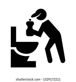Bathroom Cleaning Icon Vector 
