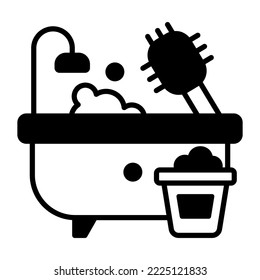 bathroom cleaning Modern concepts design, Premium quality vector illustration concept. Vector symbol.