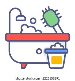 bathroom cleaning Modern concepts design, Premium quality vector illustration concept. Vector symbol.