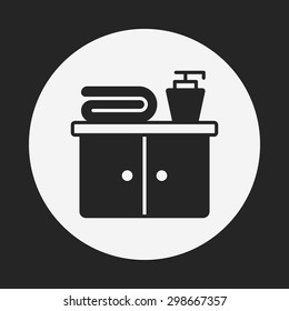 bathroom closet cabinet icon