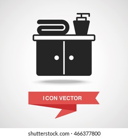 bathroom closet cabinet icon