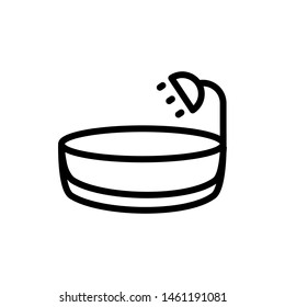bathroom collection icon flat design 
