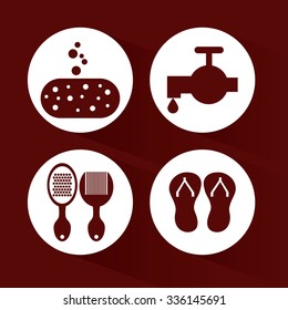 Bathroom concept about icons design, vector illustration 10 eps graphic.