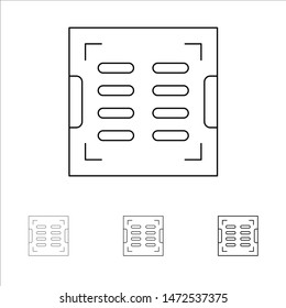 Bathroom, Construction, Drain, Drainage Bold and thin black line icon set