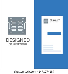 Bathroom, Construction, Drain, Drainage Grey Logo Design and Business Card Template. Vector Icon Template background