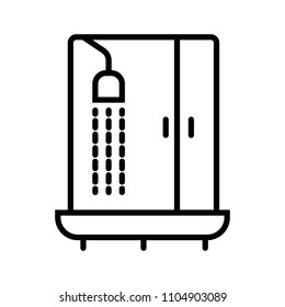 bathroom design over white background vector illustration
