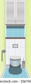 Bathroom design,bathroom icon, interior room, symbol furniture, bathroom illustration
