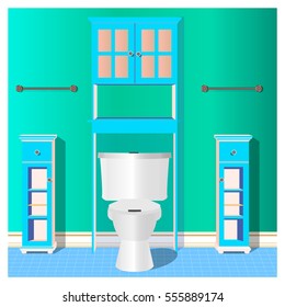 Bathroom design,bathroom icon, interior room, symbol furniture, bathroom illustration