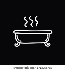 bathroom doodle icon, vector illustration