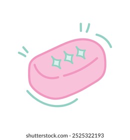 Bathroom Doodle Illustration - Bar Soap