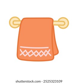 Bathroom Doodle Illustration - Towel