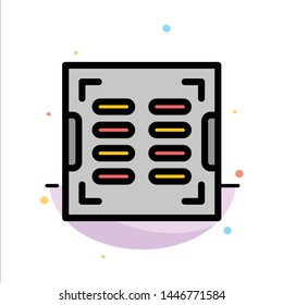 Bathroom, Drain, Drainage Abstract Flat Color Icon Template