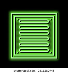 bathroom drainage hole neon light sign vector. bathroom drainage hole illustration