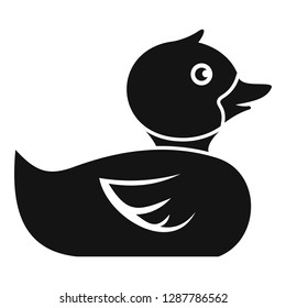 Bathroom duck icon. Simple illustration of bathroom duck vector icon for web design isolated on white background