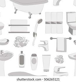 Bathroom elements pattern