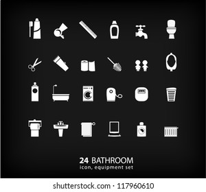 Bathroom equipment set  (vector)