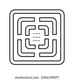 bathroom extractor fan bathroom interior line icon vector. bathroom extractor fan bathroom interior sign. isolated contour symbol black illustration
